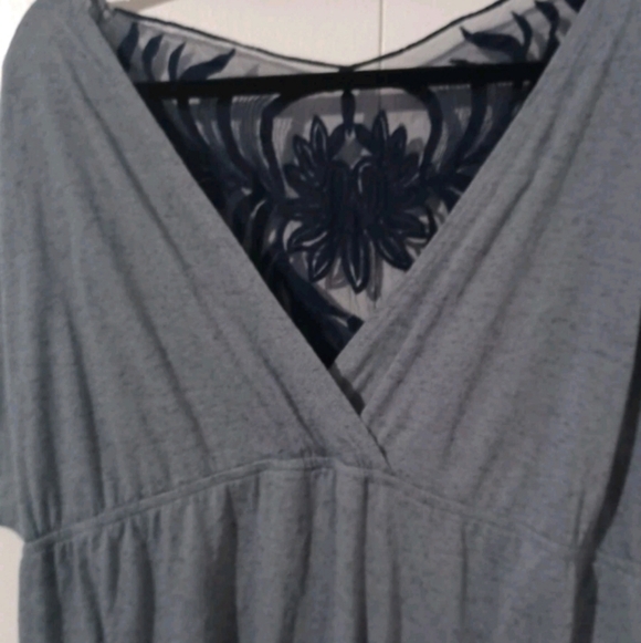 Maurices Blue Top with Textured Detail - Picture 3 of 4